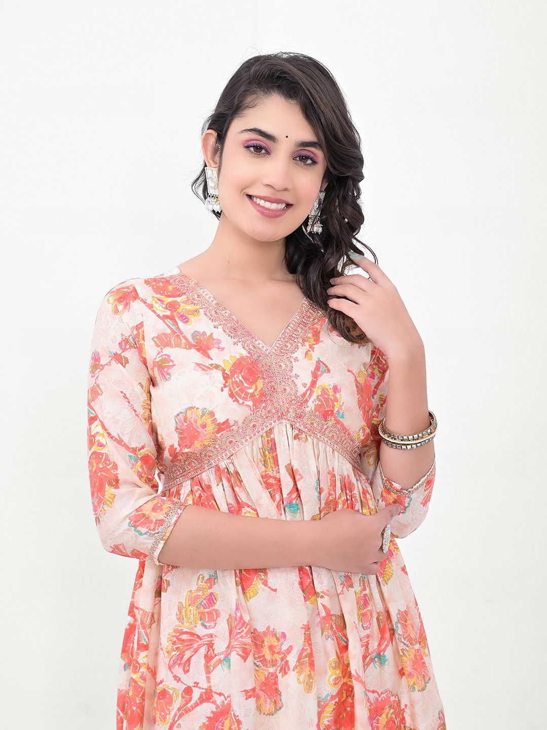 Label Khoj Alia Cut Embroidery Kurtis Wholesale Clothing Suppliers In India